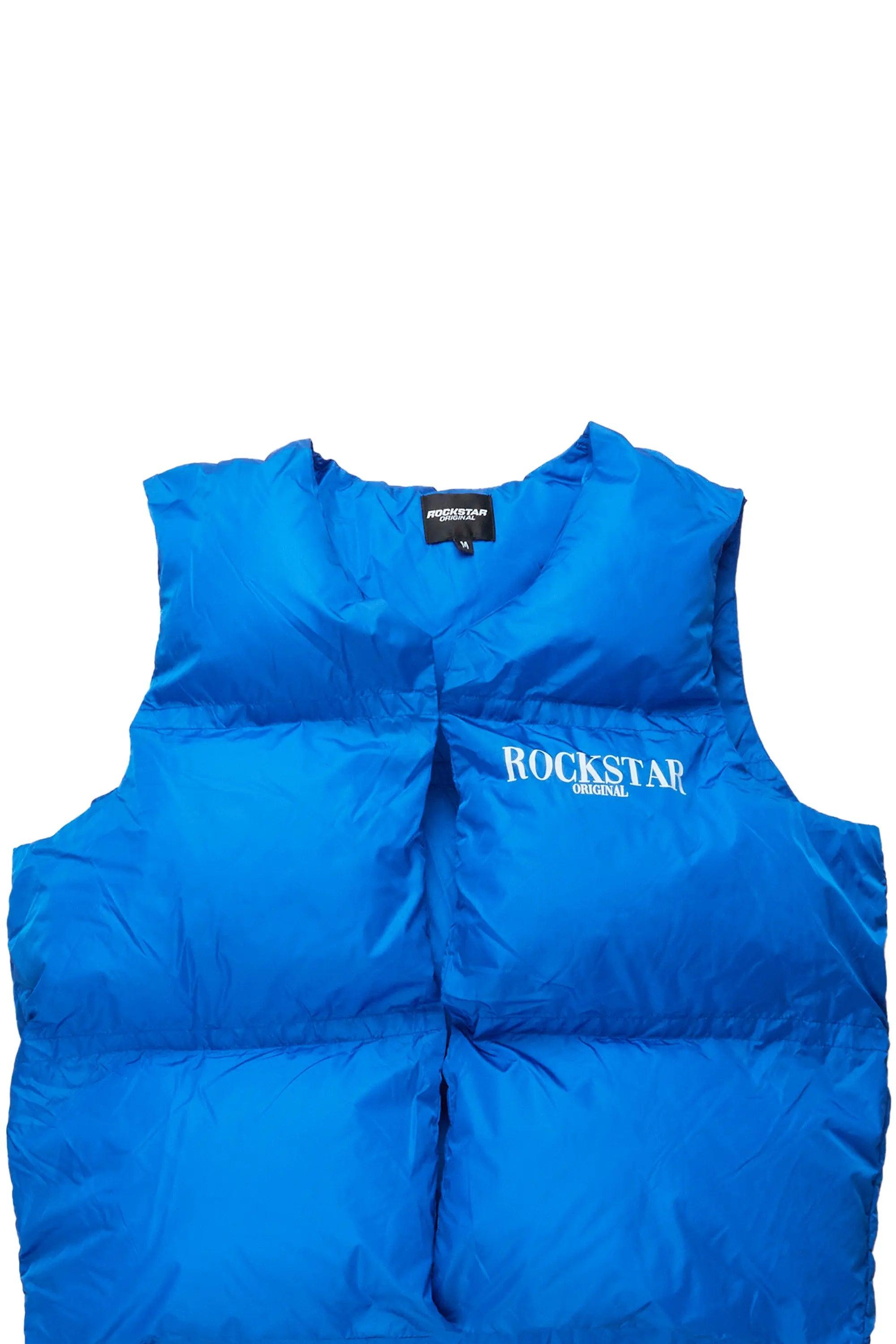 Frederick Royal Blue Puffer Vest Male Product Image