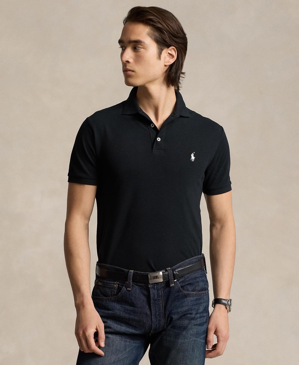 Men's Classic-Fit Stretch Mesh Polo Shirt Product Image