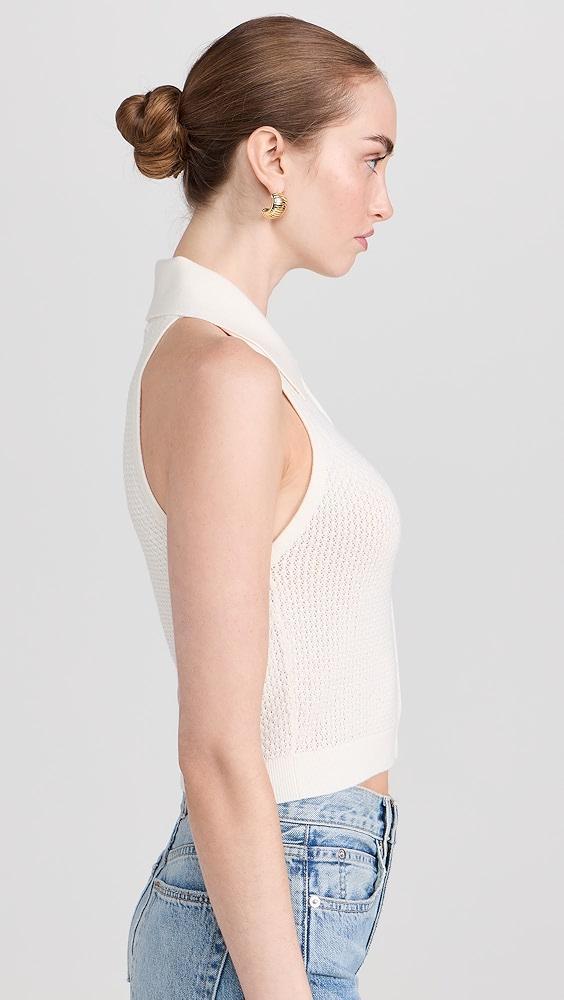 alice + olivia Miles Collared Tank | Shopbop Product Image