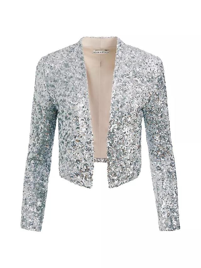 New Harvey Sequin Cropped Jacket Product Image