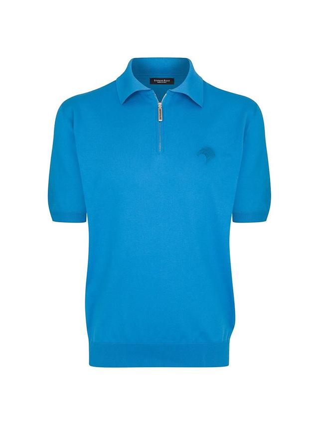 Mens Zip Polo Shirt Product Image