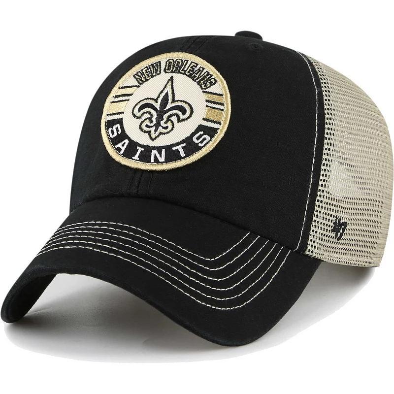 Mens 47 /Natural New Orleans Saints Notch Trucker Clean Up Adjustable Hat Product Image