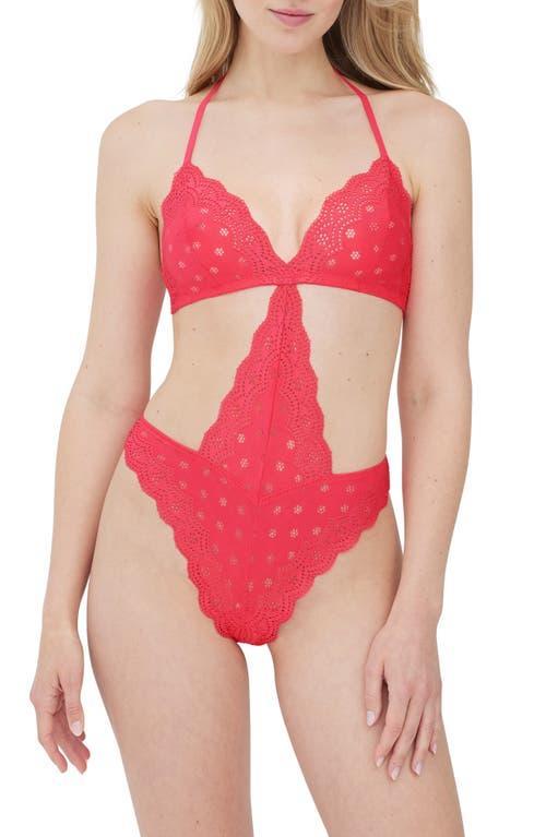 Skarlett Blue Smitten Sexy Eyelet Lace Unlined Teddy Product Image