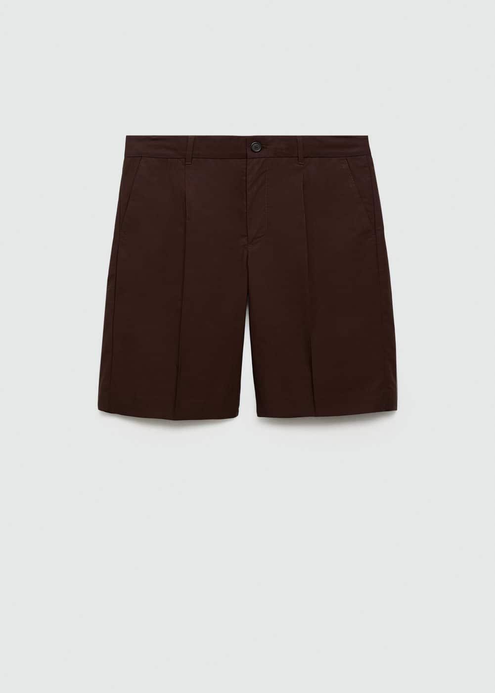 MANGO MAN - Relaxed fit Bermuda shorts brownMen Product Image