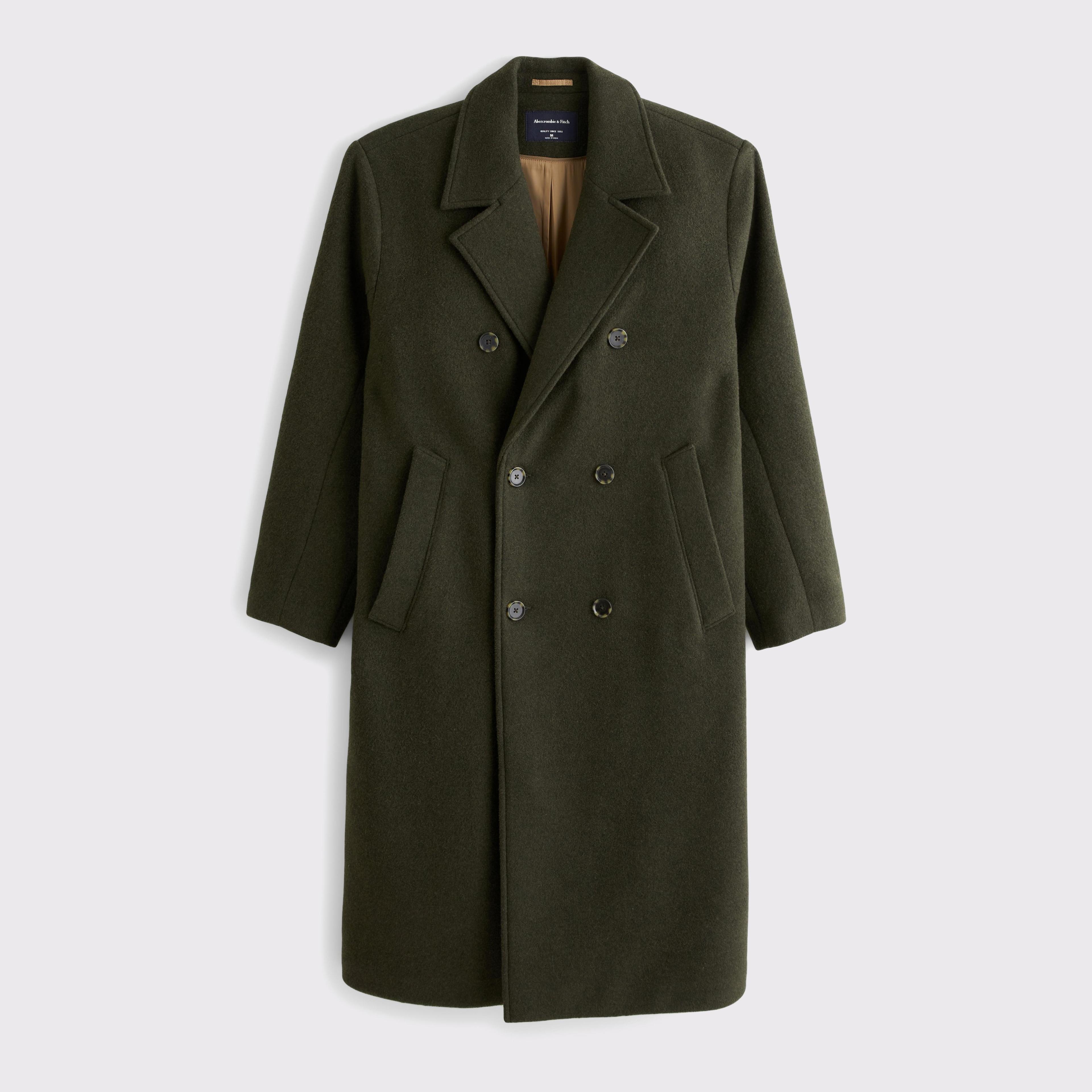 Double-Breasted Long Coat Product Image