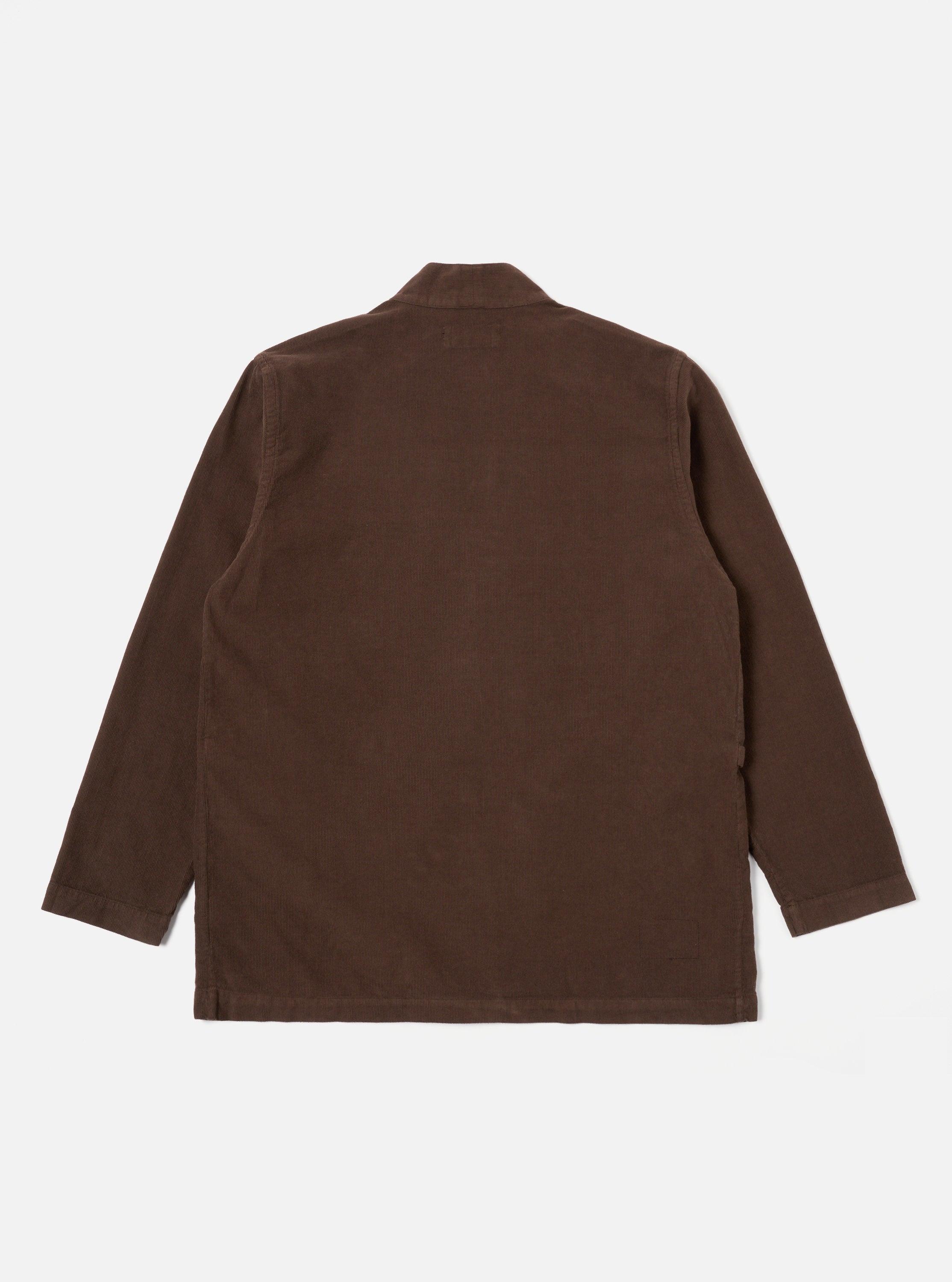 Universal Works Kyoto Work Jacket in Brown Fine Cord Product Image