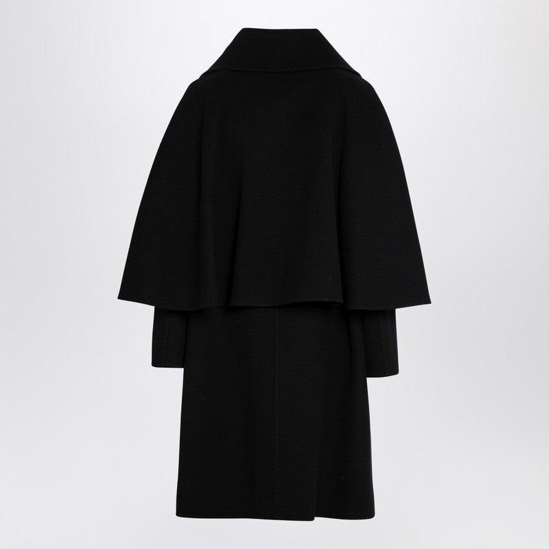 Cashmere Cape Coat In Black Product Image