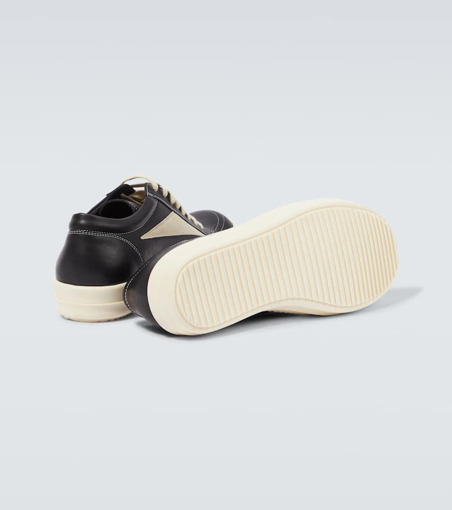 RICK OWENS Vintage Sneaks Leather Sneakers In Black Product Image