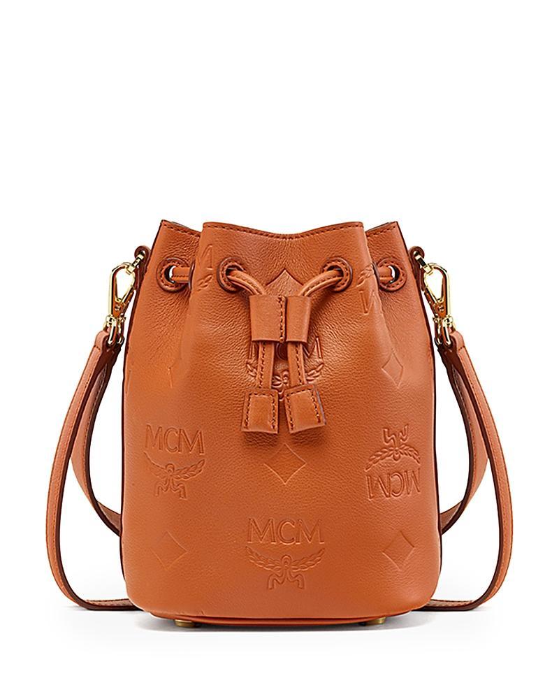 MCM Mini Dessau Drawstring Leather Bucket Bag Product Image