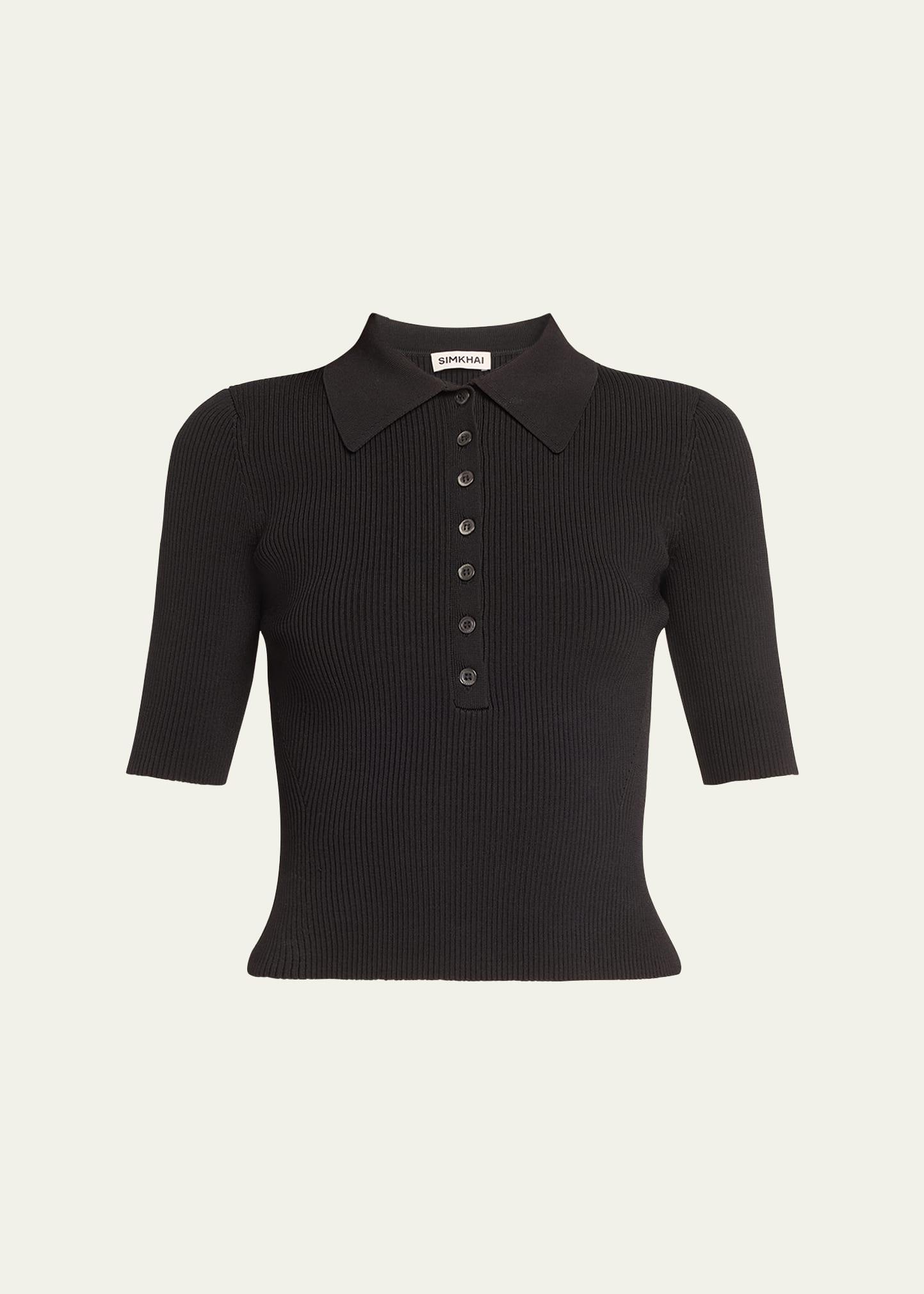 Womens Secily Henley Top Product Image