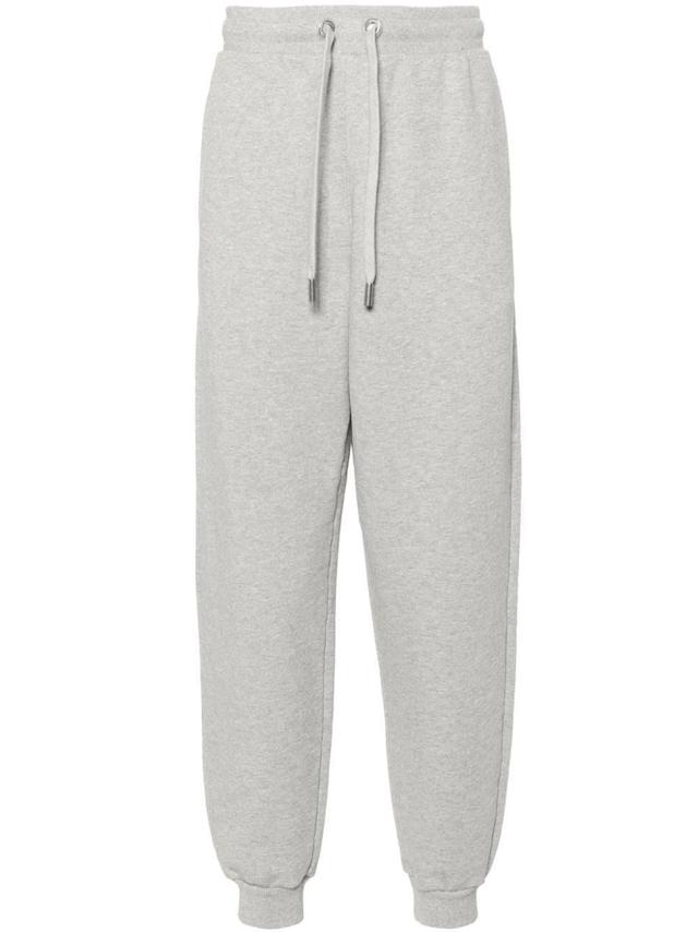 Ami De Coeur-embroidered Track Pants In 0951 Heather Ash Grey Product Image