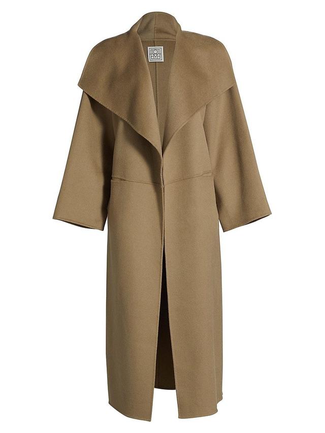 Womens Signature Wool-Cashmere Coat Product Image