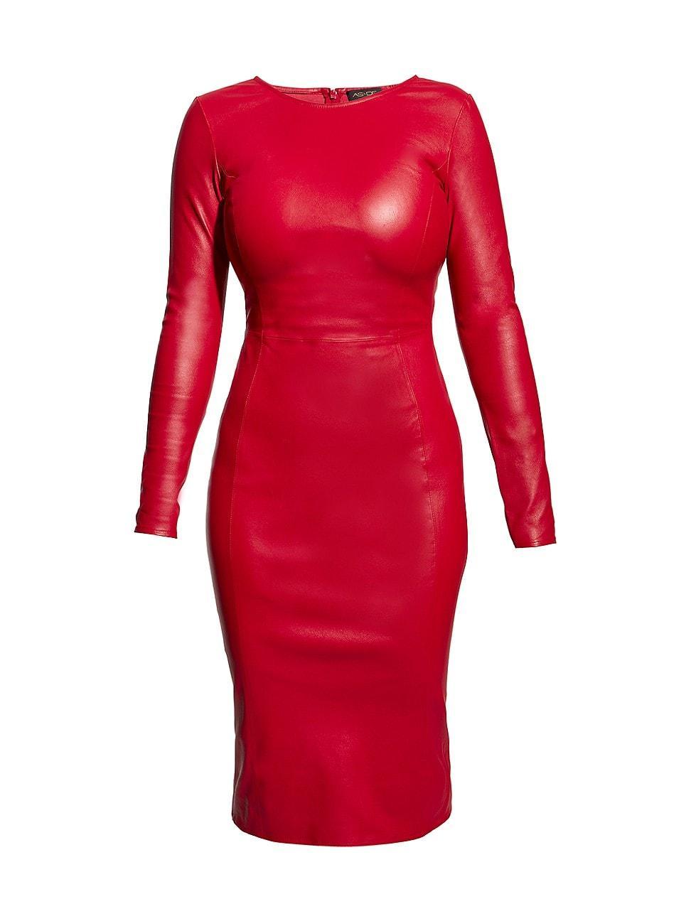 Womens Mrs. Smith Stretch Leather Dress Product Image