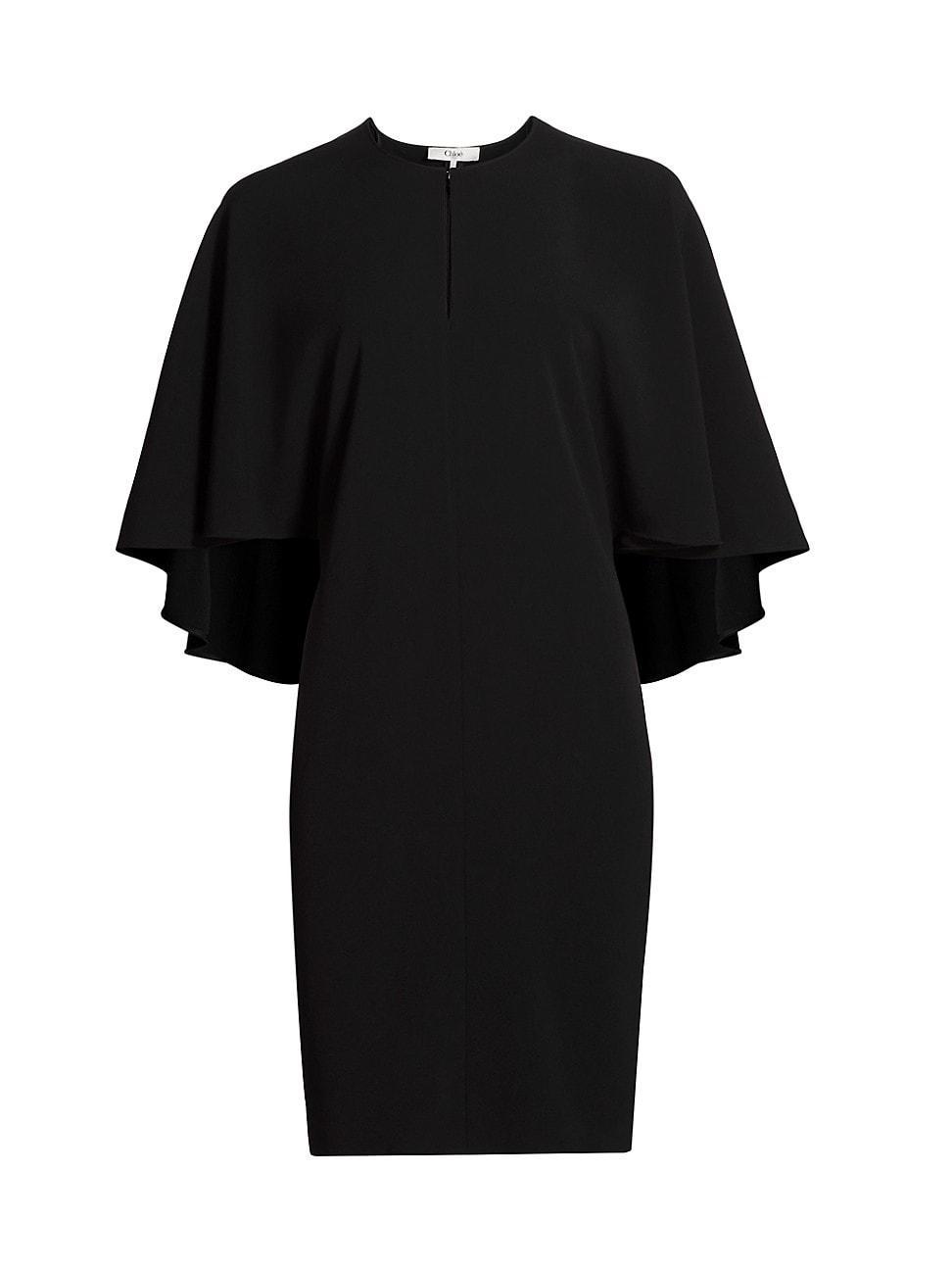 Womens Cape-Sleeve Cocktail Dress Product Image