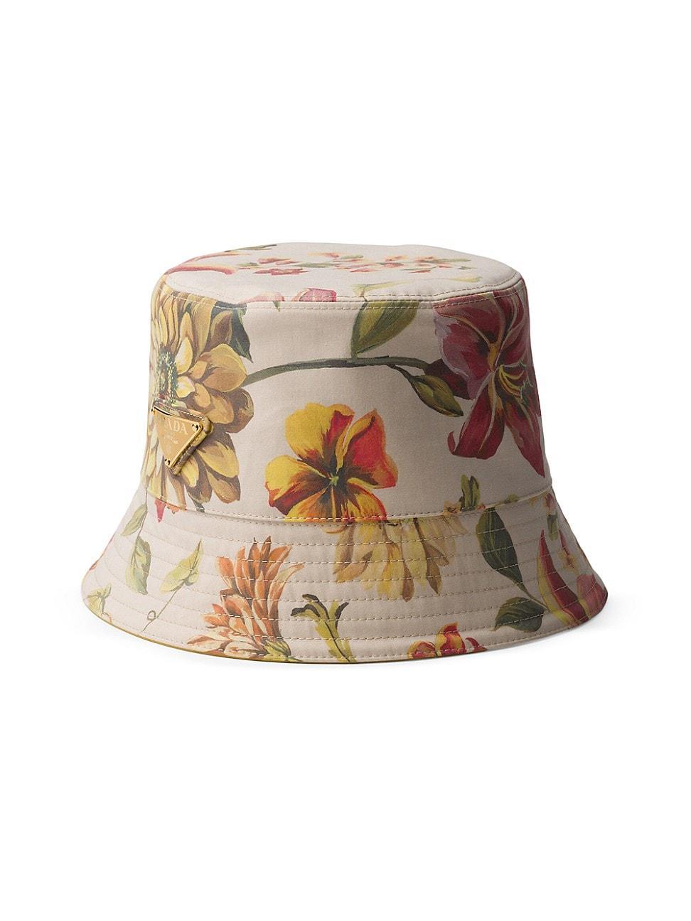 Womens Reversible Printed Cotton Bucket Hat product image