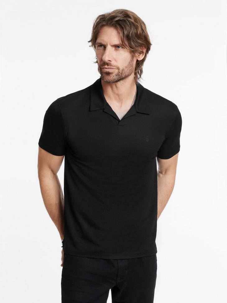 John Varvatos Short Sleeve Pique Polo Male Product Image