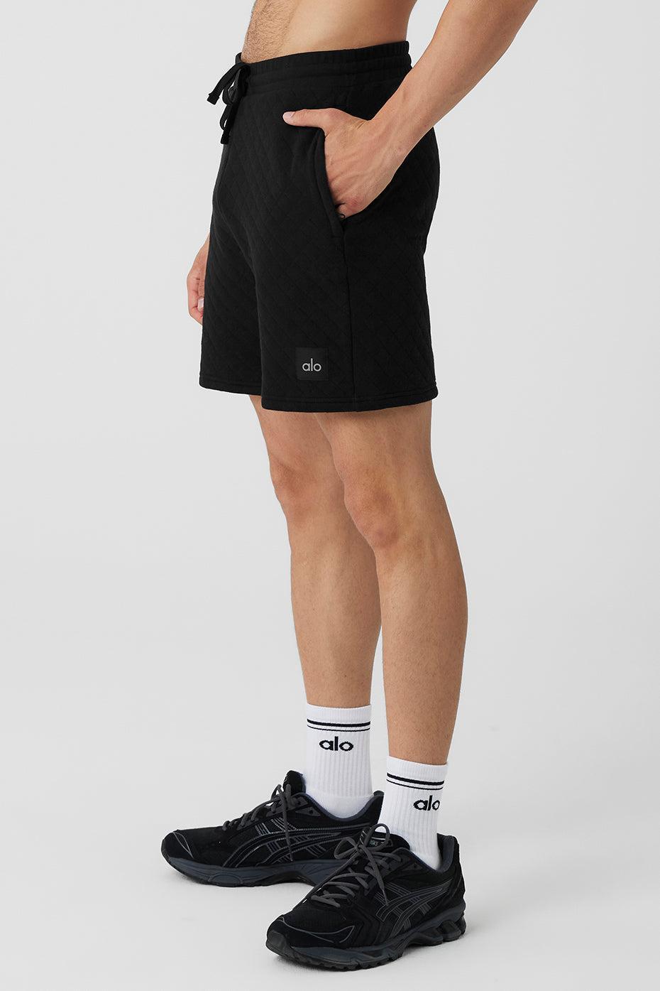 Quilted Stadium Short - Black Male Product Image