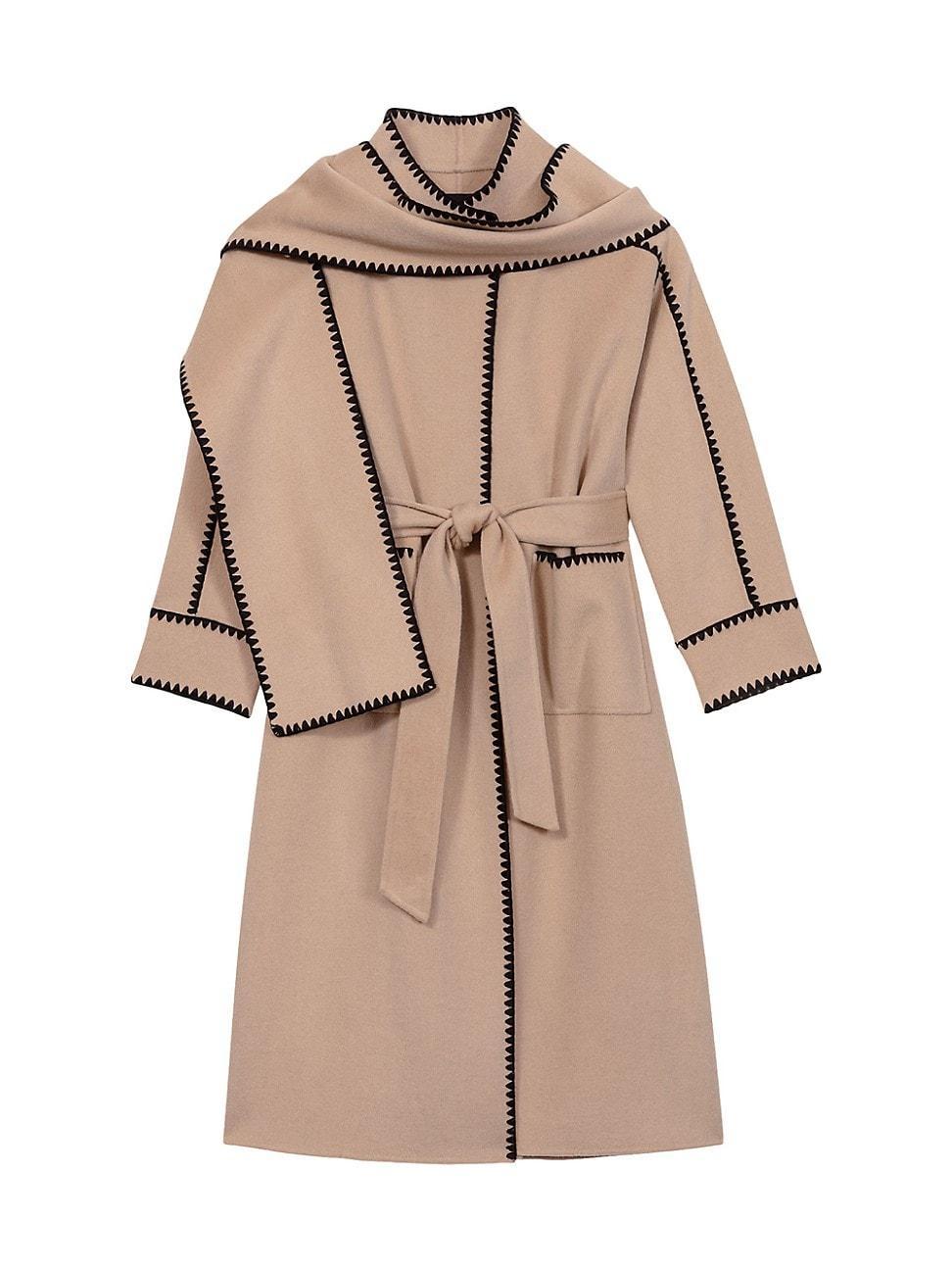 Womens Two-Tone Double-Sided Coat Product Image