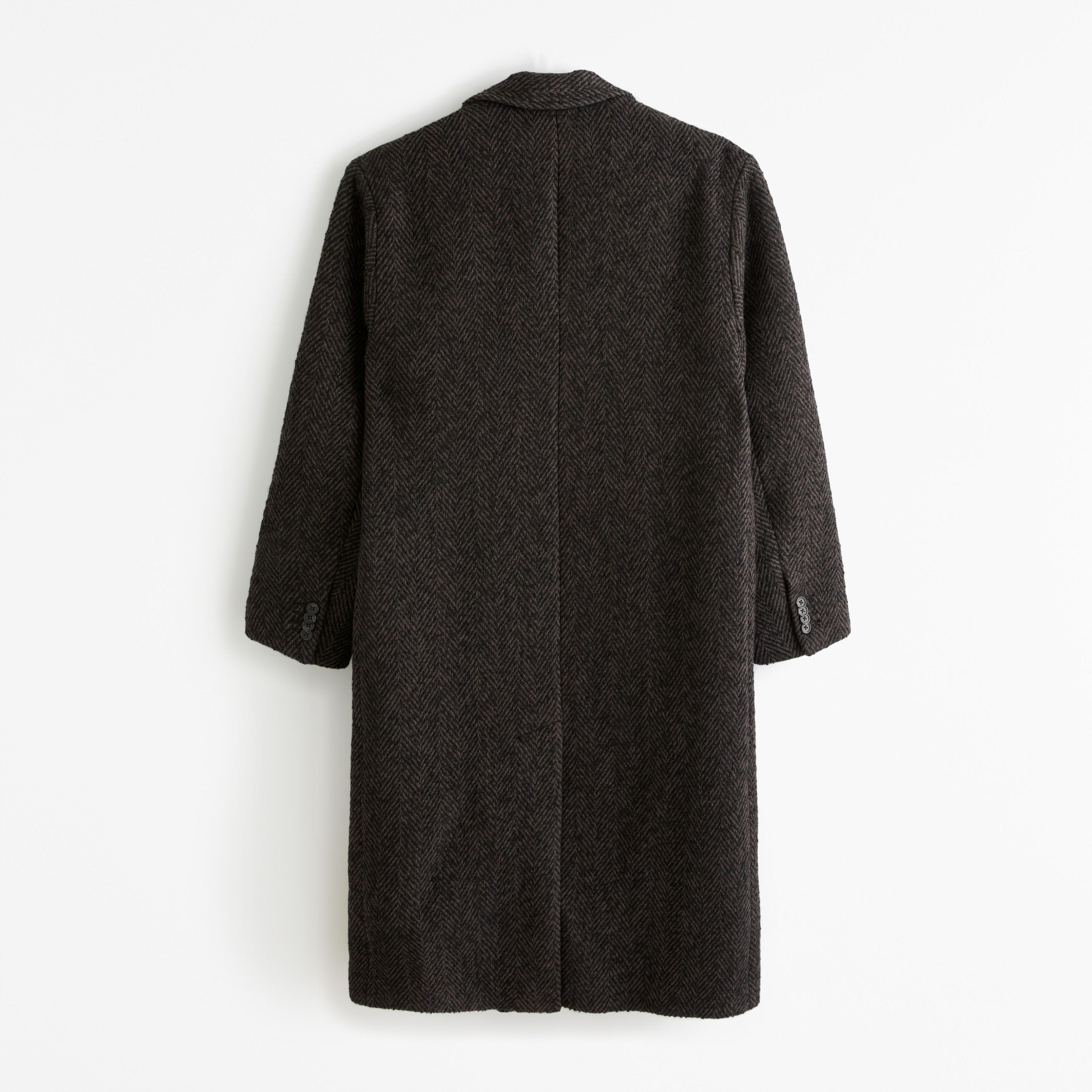 Double-Breasted Wool-Blend Coat Product Image