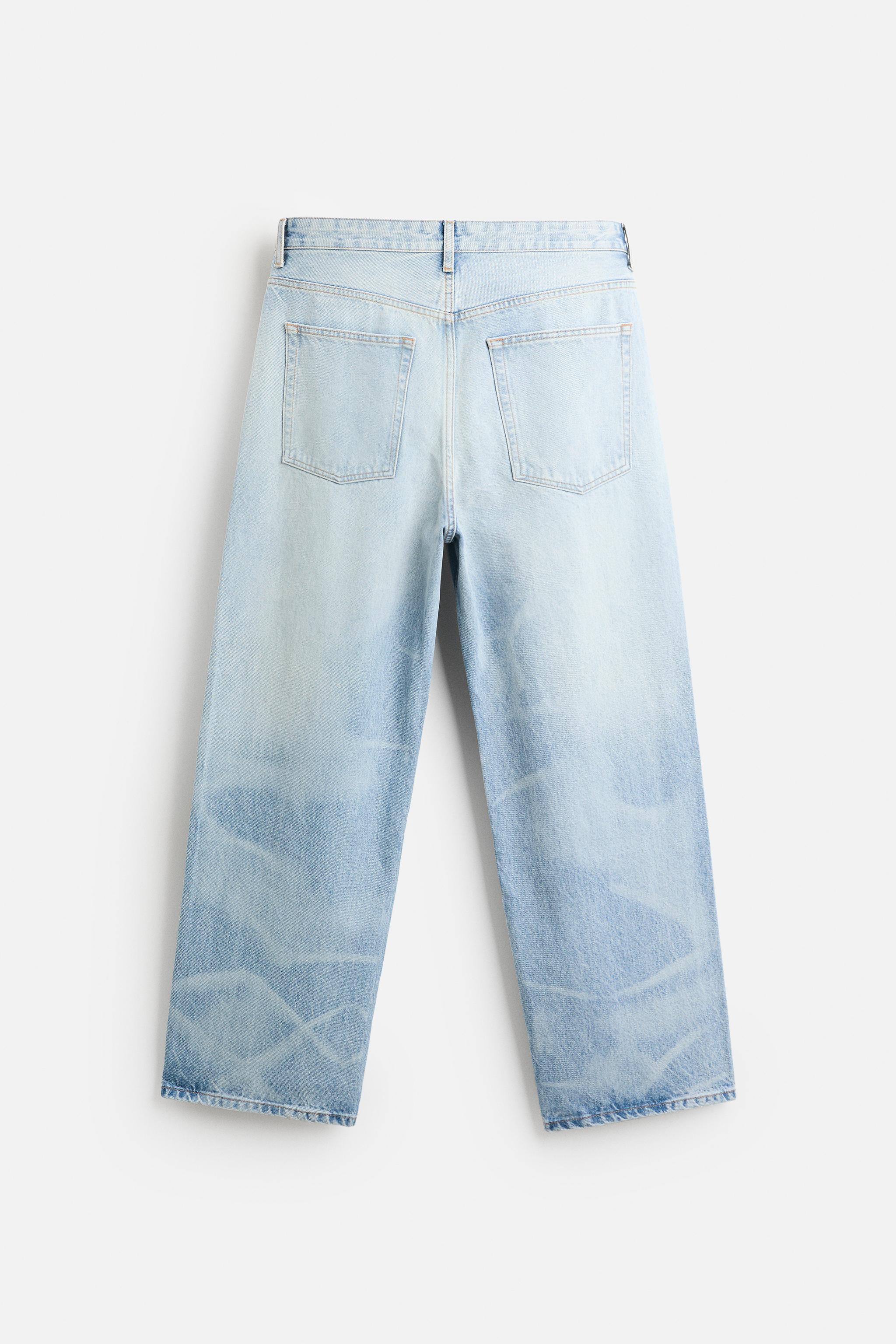 LASER WASHED BAGGY JEANS Product Image