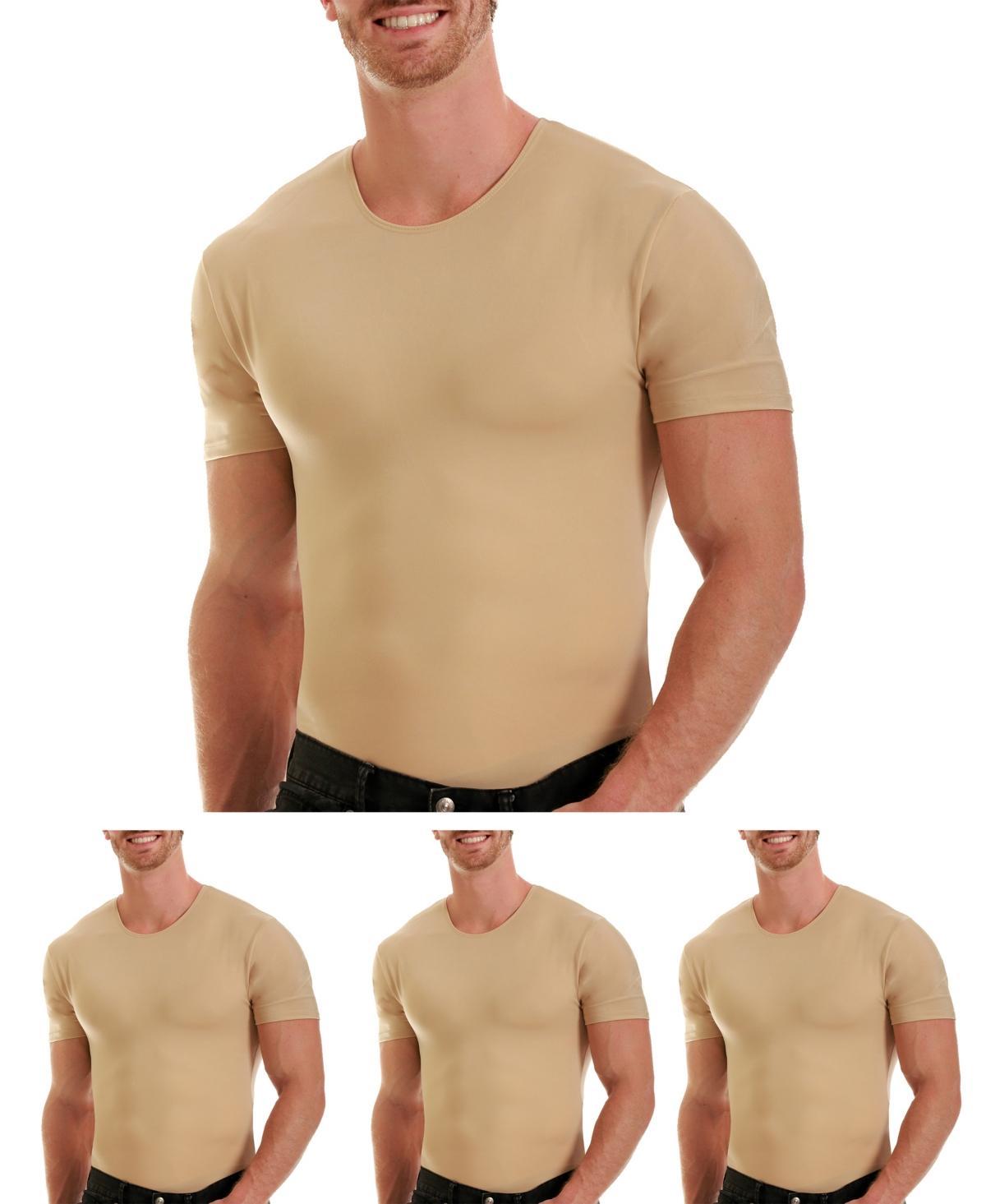 Mens Big & Tall Insta Slim 3 Pack Compression Short Sleeve Crew-Neck T-Shirts Product Image