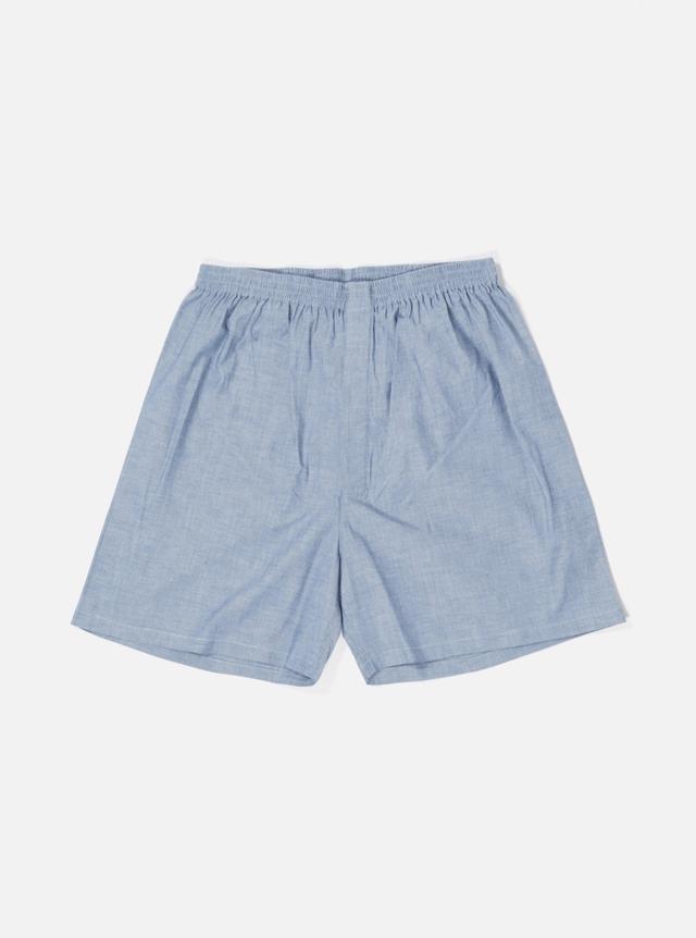 Universal Works Boxer Short in Chambray Cotton Product Image