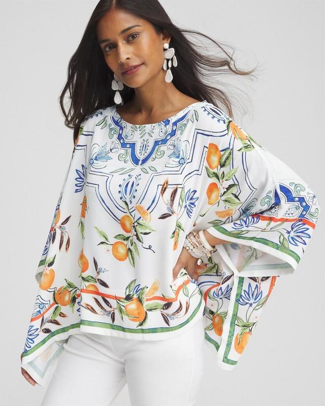 Tropical Print Poncho Product Image