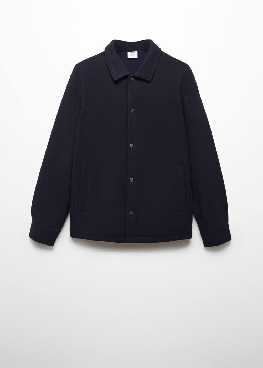 MANGO MAN - Snap buttons overshirt dark navyMen Product Image