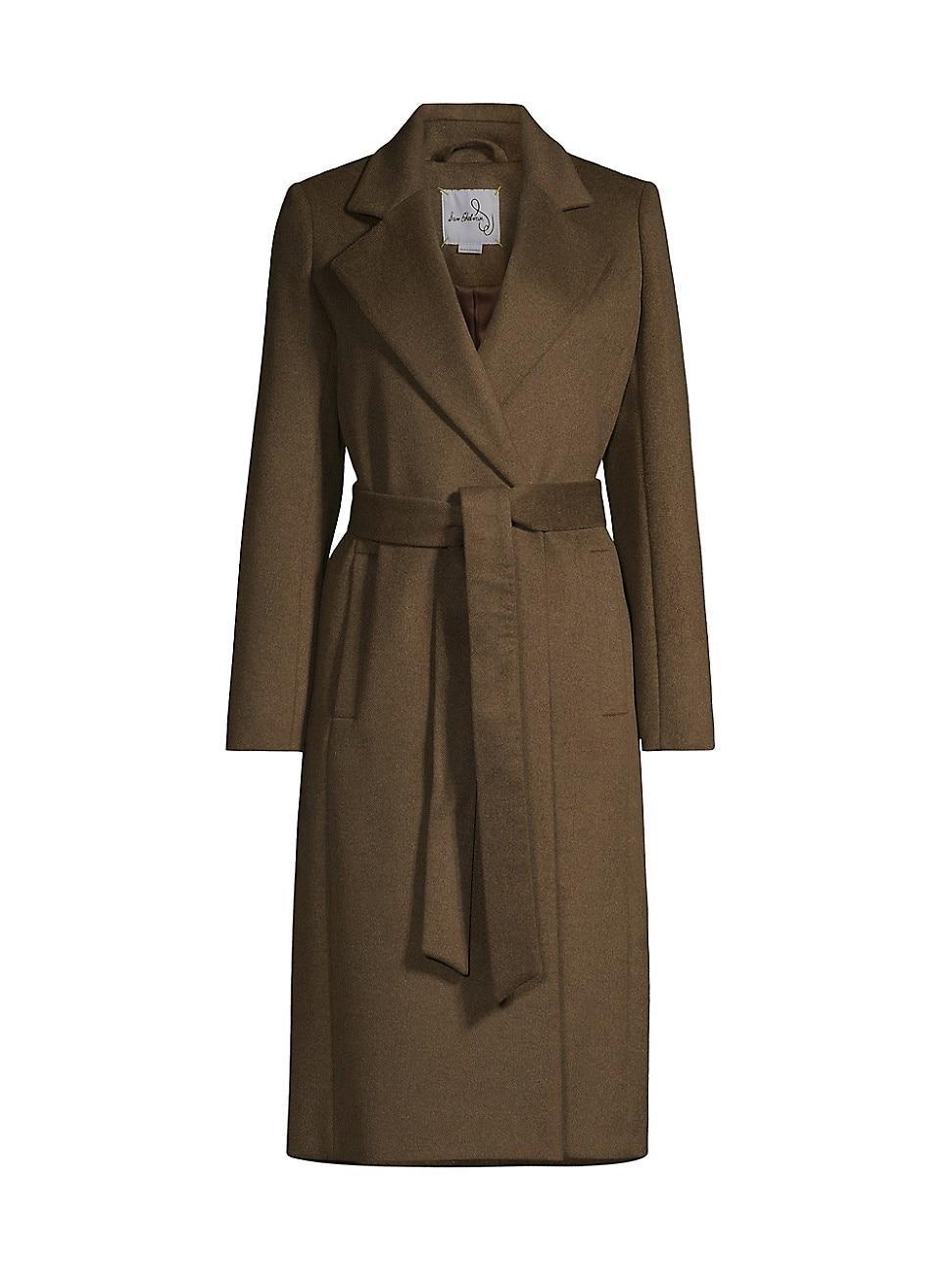 Womens Wool-Blend Robe Coat Product Image