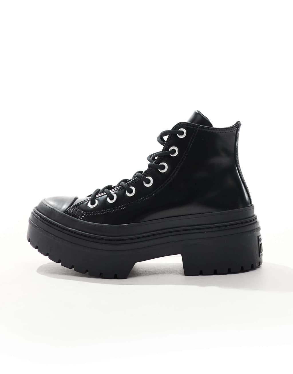 Converse Chuck Taylor All Star Lugged Heel sneaker in black Product Image