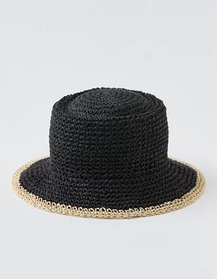 Aerie Straw Bucket Hat Product Image