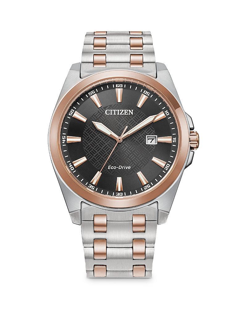 Men's Citizen Eco-DriveÂ® Corso Two-Tone Watch with Brown Dial (Model: Bm7536-53X) Product Image