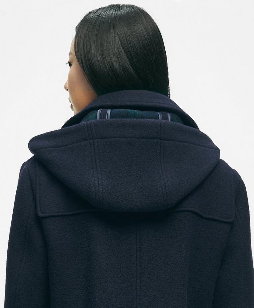 Wool Twill Hooded Toggle Coat Product Image