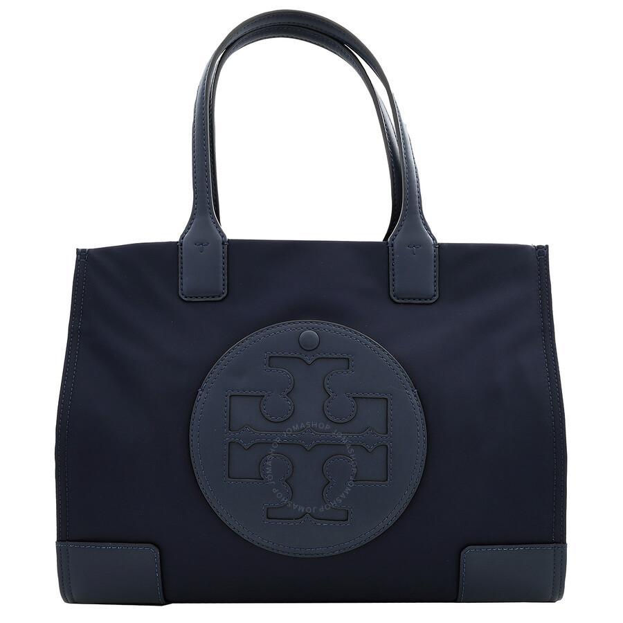 TORY BURCH Small Ella Tote Bag-navy Blue Product Image