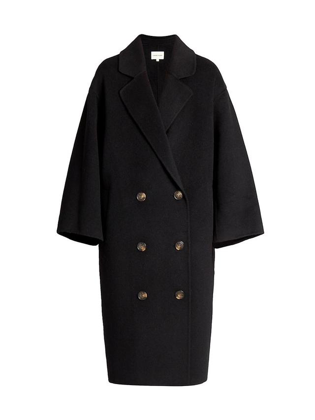 Womens Borneo Double Breasted Wool & Cashmere Coat Product Image