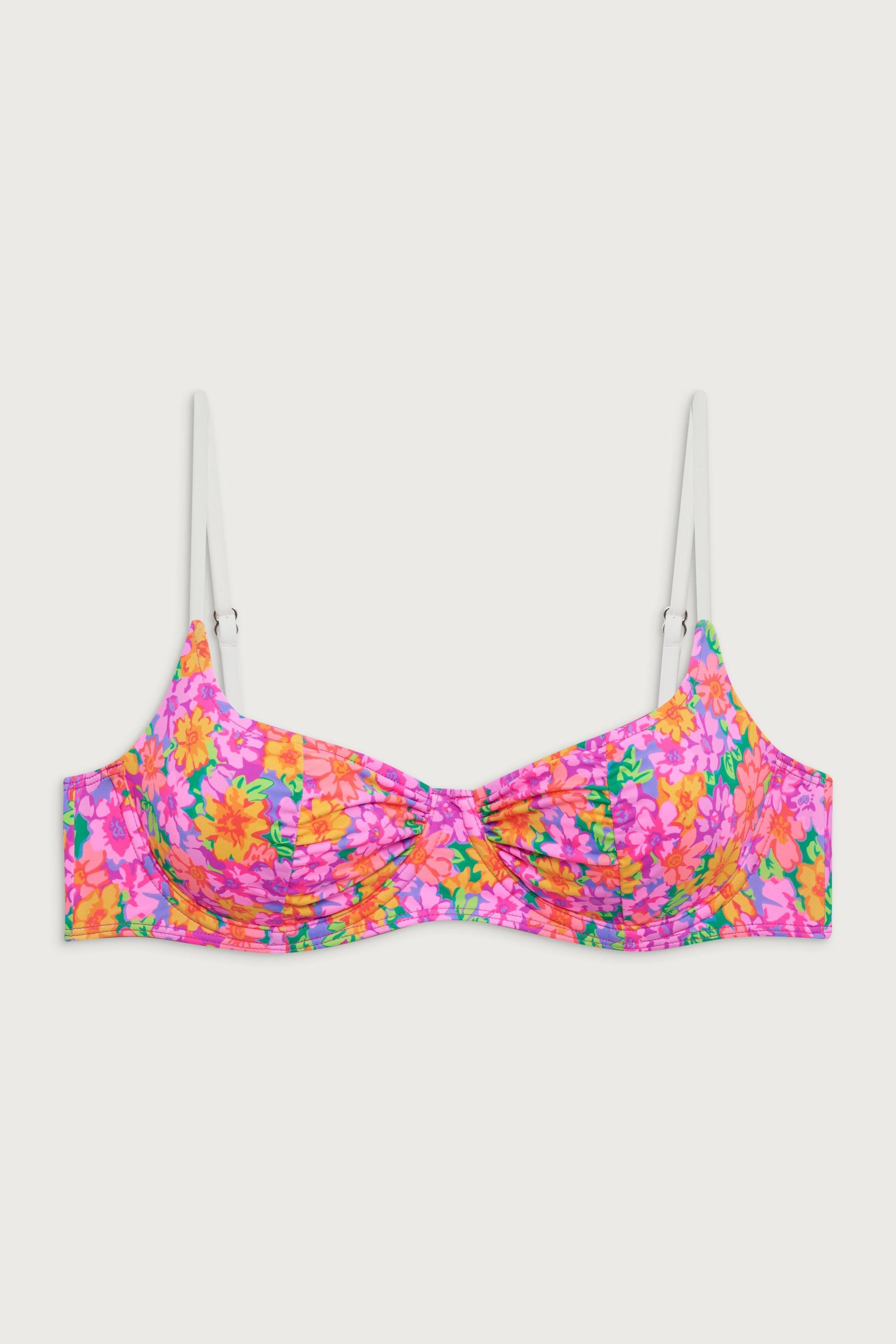 Dean Underwire Balconette Bikini Top - Daisy Pond Product Image