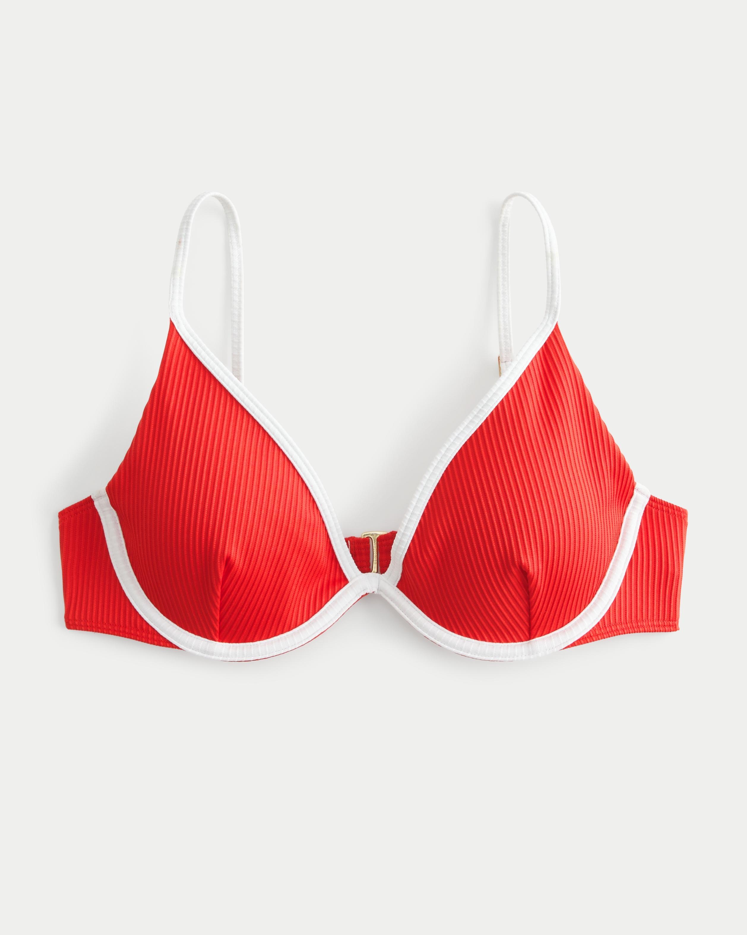 Ribbed Underwire Bikini Top Product Image