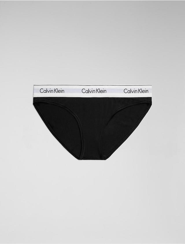 Calvin Klein Womens Modern Cotton Bikini - White - S Product Image