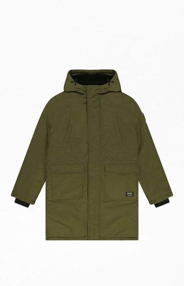 WeSC America Inc Mens Winter Parka Jacket in Olive Product Image