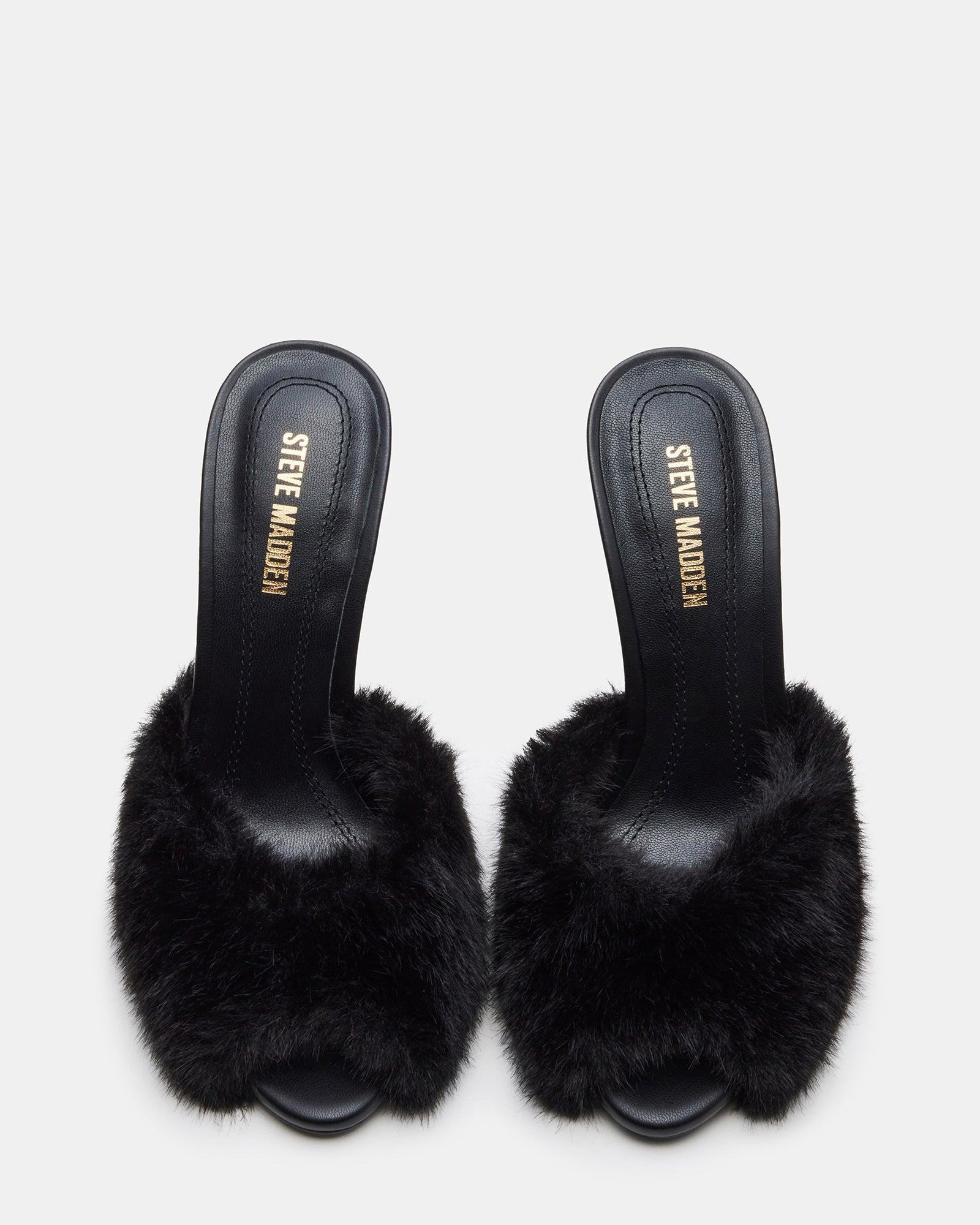 PRIYA FAUX FUR BLACK Female Product Image