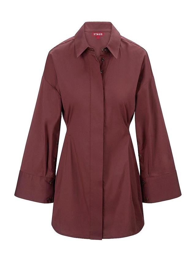 Womens Cindy Stretch-Cotton Shirt Minidress Product Image