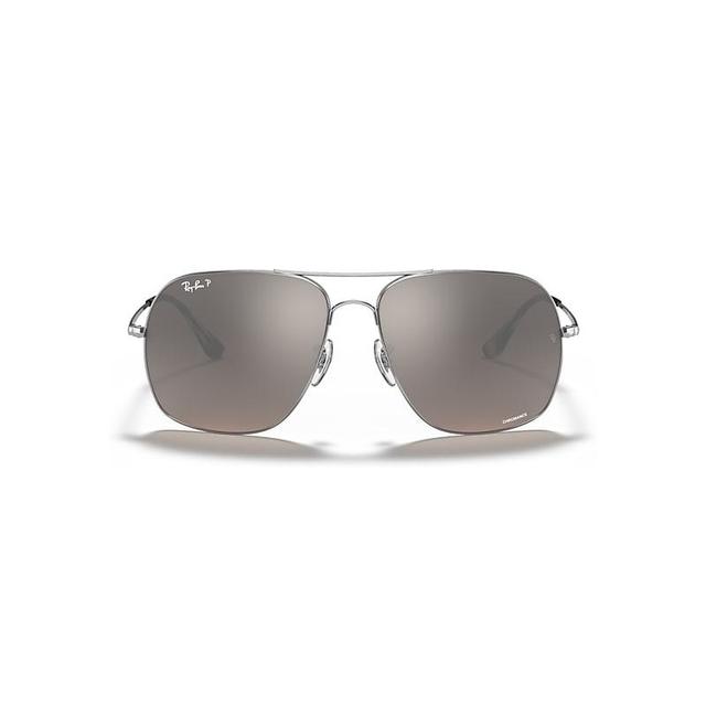 Mens Ray-Ban RB3736 56mm Irregular Mirror Sunglasses Product Image