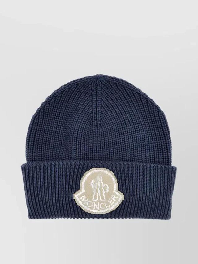 Knit Cuff Logo Patch Beanie Product Image