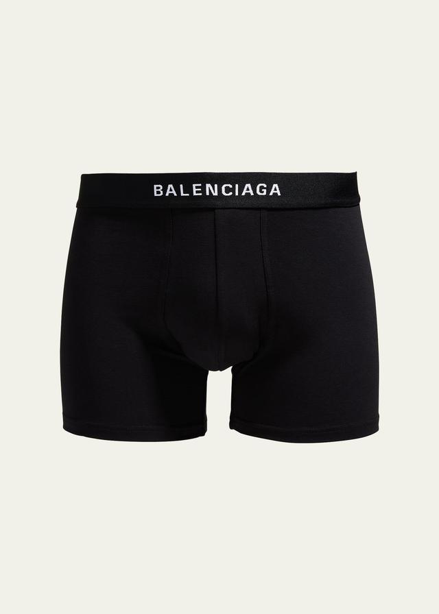 Mens Cotton-Stretch Logo Boxer Briefs Product Image