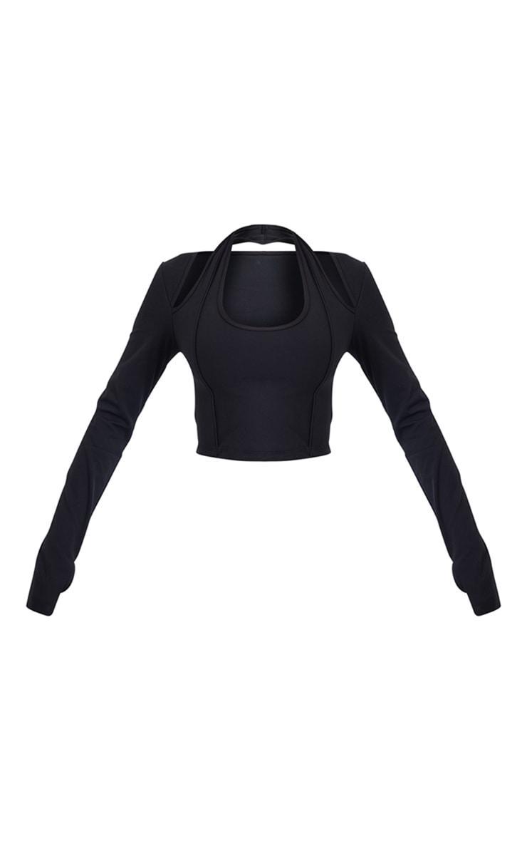 Shape Black Knit Zip Through Jacket Product Image