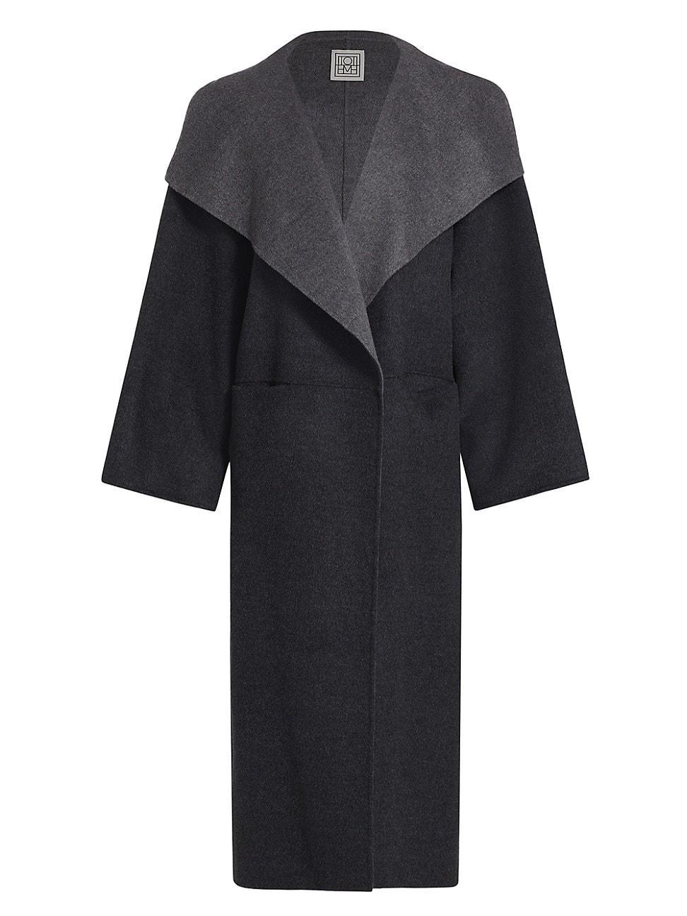 Womens Signature Wool-Cashmere Coat Product Image