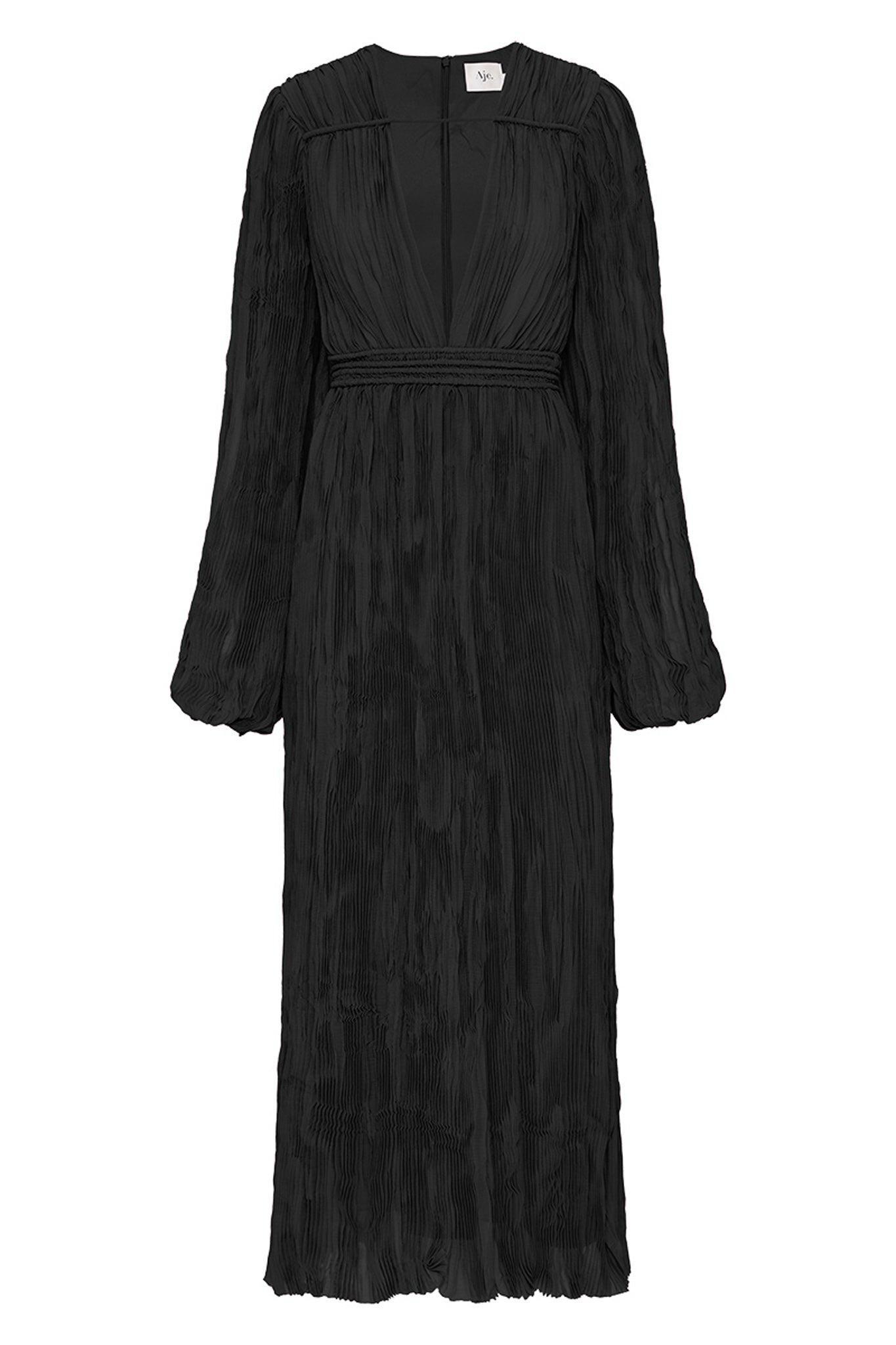 Genevieve Pleated Midi Dress Product Image