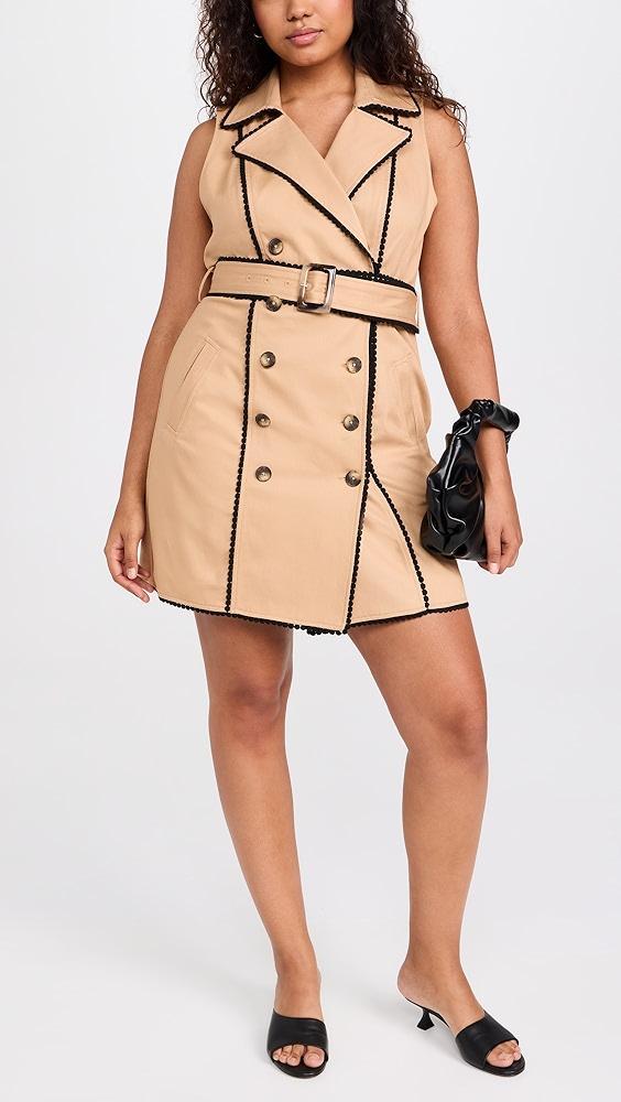 L'AGENCE Hale Trench Mini Dress | Shopbop Product Image