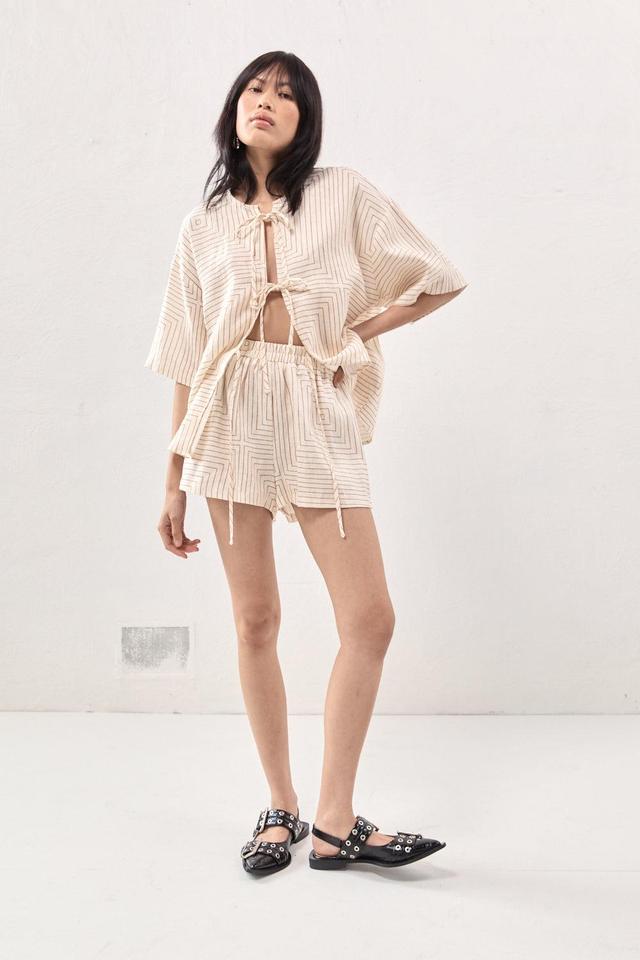 Naomi Linen Smock Top Juno Product Image