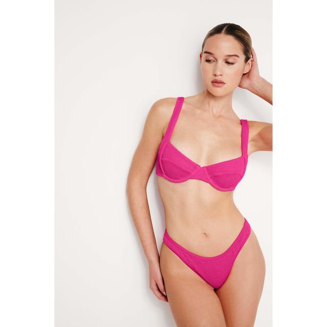 Womens Always Fits Demi Bikini Top | Pink Glow, Size Small | Good American by Khlo Kardashian Product Image